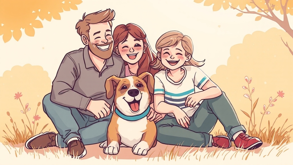 행복한 가족, 첫걸음은? (illustration 스타일)