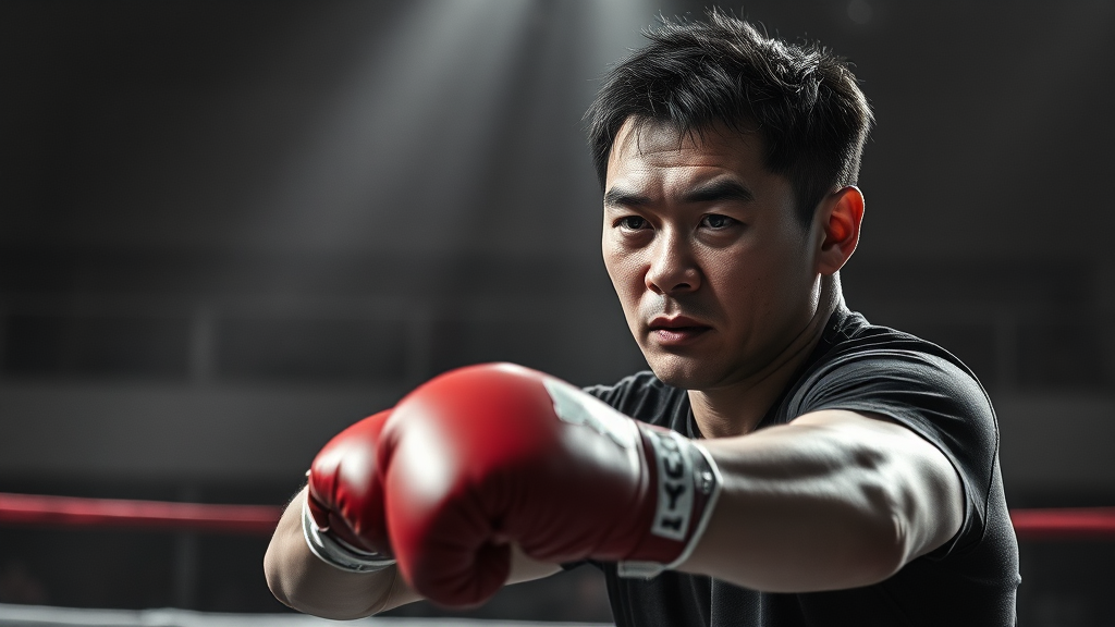 투병과 闘魂: 그의 마지막 열정 (realistic 스타일)