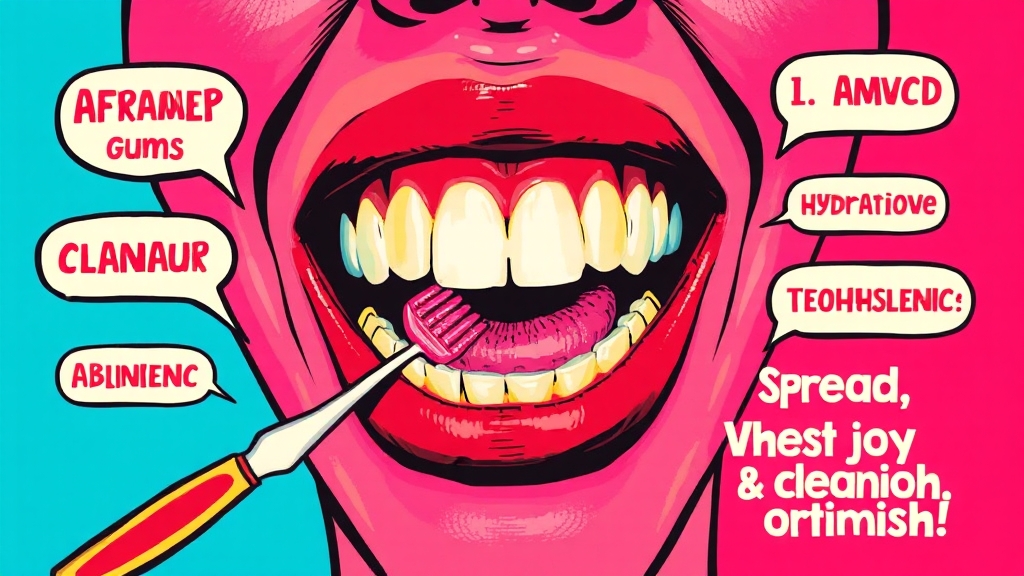 잇몸 건강, 생활 습관부터 점검하세요! (popart 스타일)