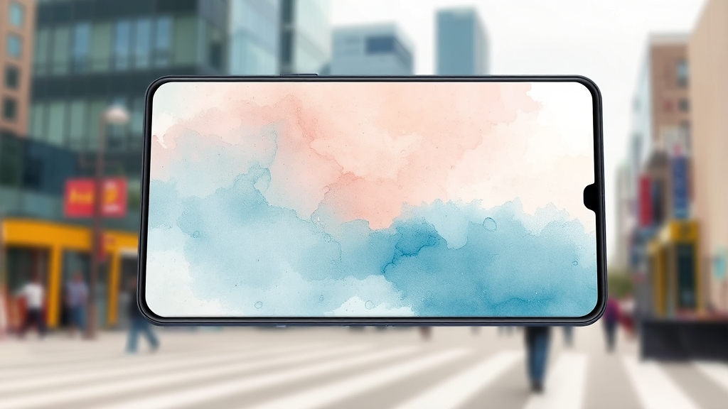 Z플립7 512GB: 디자인 핵심은? (watercolor 스타일)