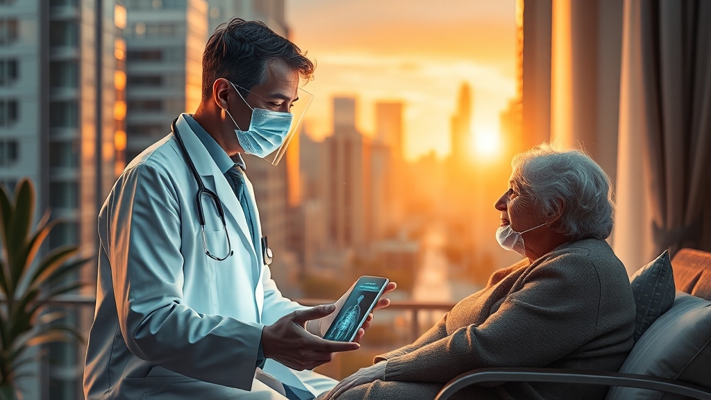 비대면 진료, 무엇이 달라지나? (realistic 스타일)