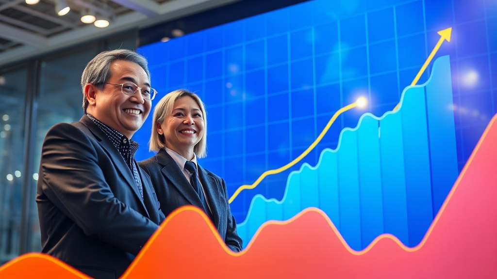 실적 발표 분석 및 영향 (realistic 스타일)