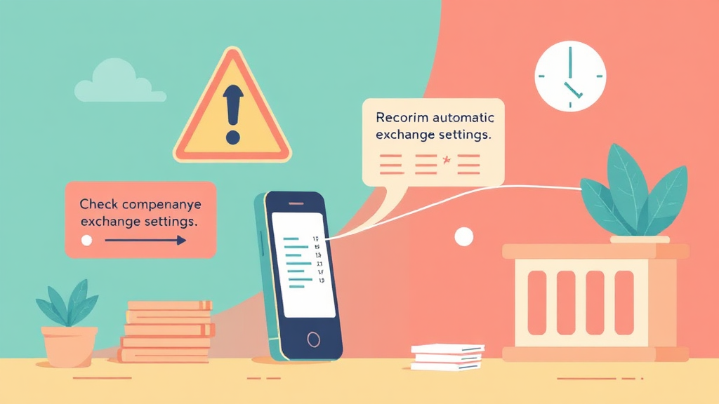 앞으로 환전 앱 이용 시 주의할 점 (illustration 스타일)