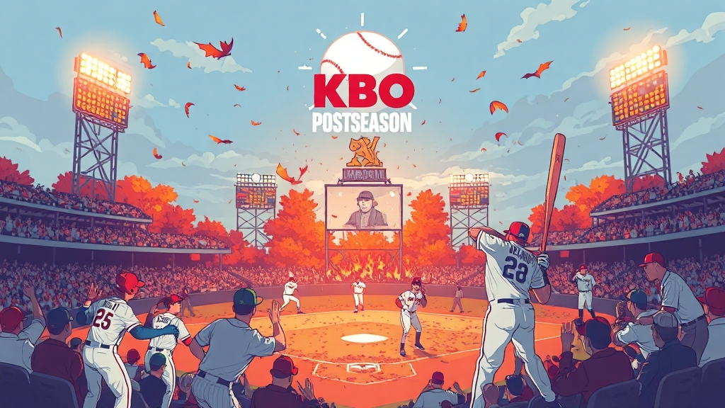 KBO 포스트시즌이란? (illustration 스타일)