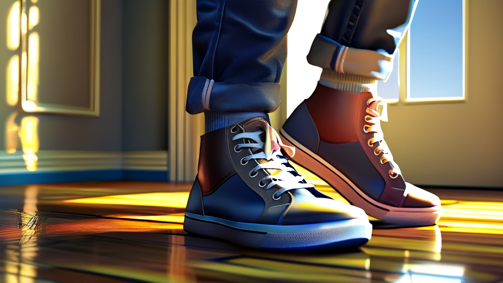 족저근막염, 어떤 증상으로 나타날까? (realistic 스타일)