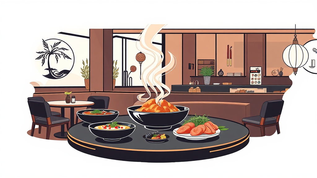 한국 미식의 발전과 2026 미쉐린 가이드의 의미 (illustration 스타일)