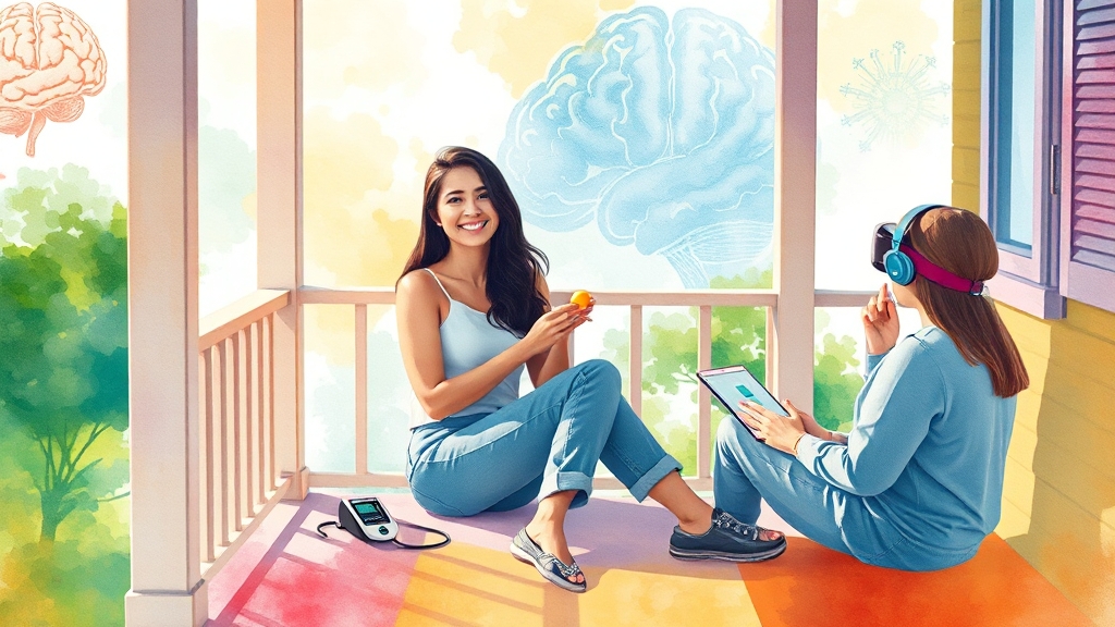 비타민D, 만성 질환 예방? (watercolor 스타일)