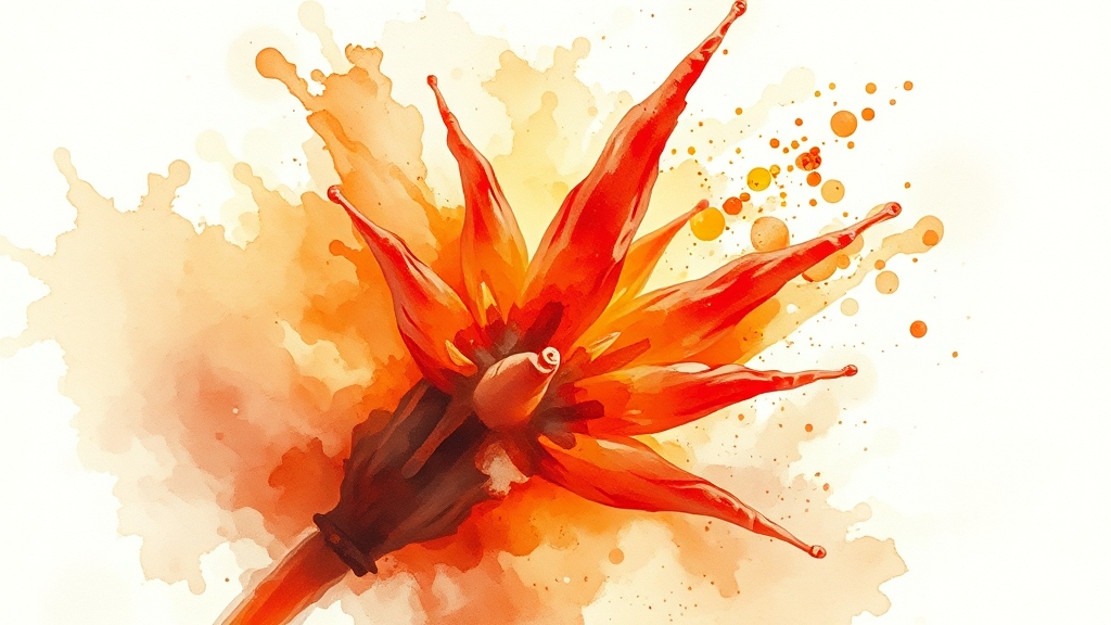 마카의 성분과 영양 가치 (watercolor 스타일)