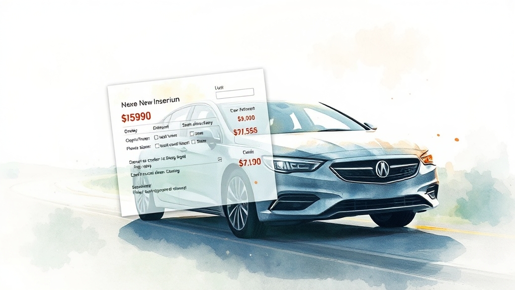 보험료, 어떻게 달라질까? (watercolor 스타일)