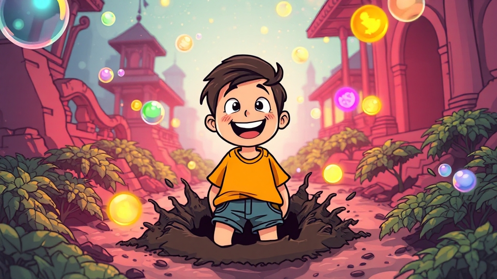 똥 꿈 해몽 시 주의사항 (cartoon 스타일)