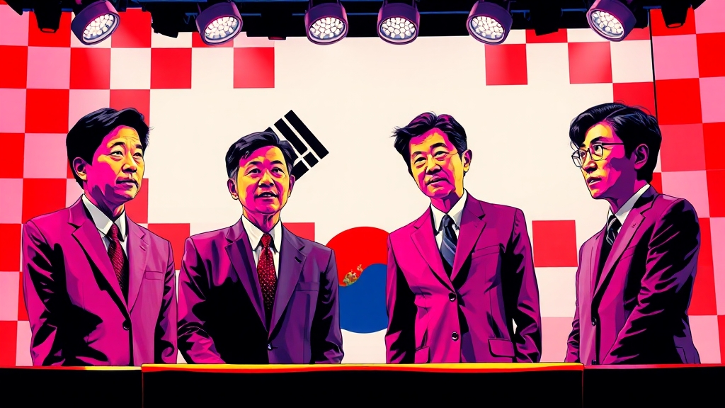 향후 대선과 토론의 역할 (popart 스타일)