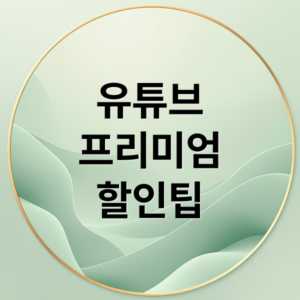 유튜브
프리미엄
할인팁 (유튜브 프리미엄 70% 할인 월 5천원)