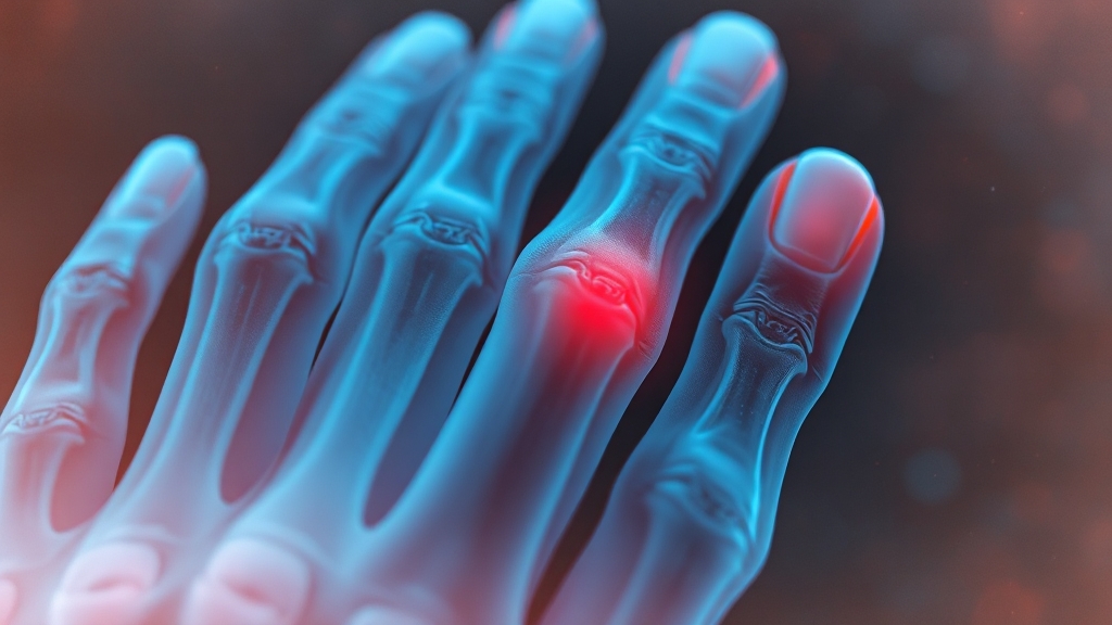 검지 통증, 왜 생길까? (watercolor 스타일)