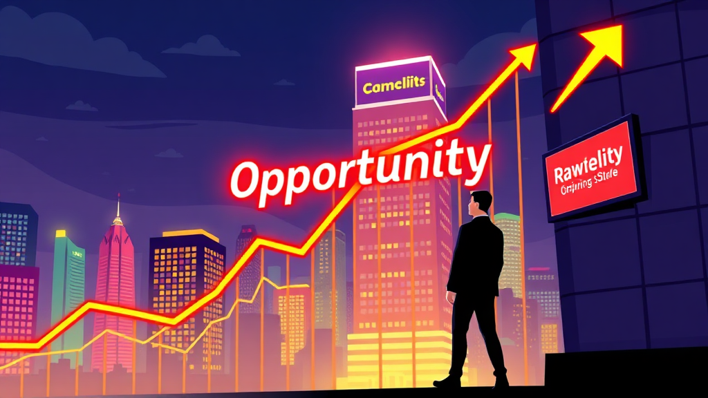 오피스텔 시장 전망 (cartoon 스타일)