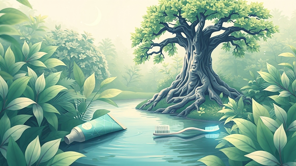 잇몸 건강을 위한 생활 습관 (illustration 스타일)