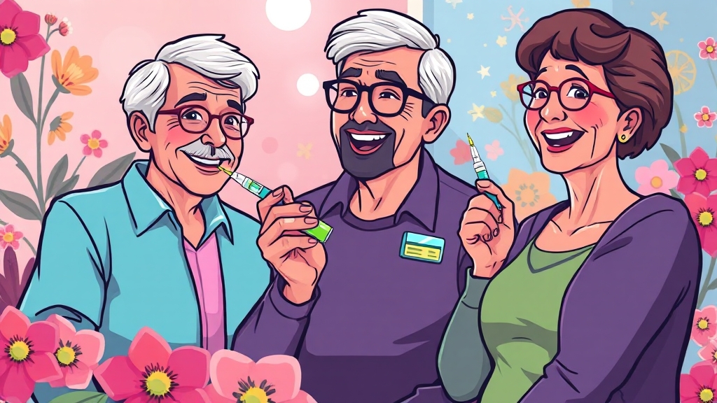 대상포진 예방 전략 (cartoon 스타일)