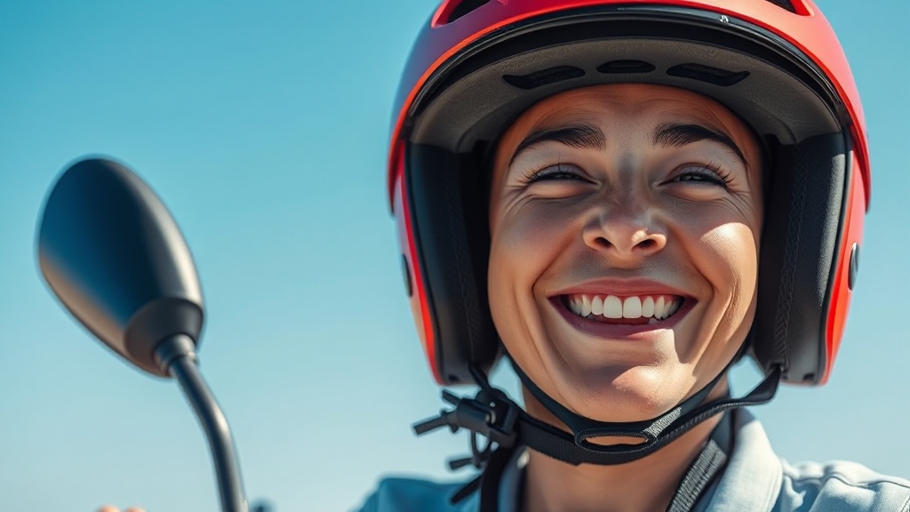 안전하게 킥보드 타는 날을 위해 (realistic 스타일)