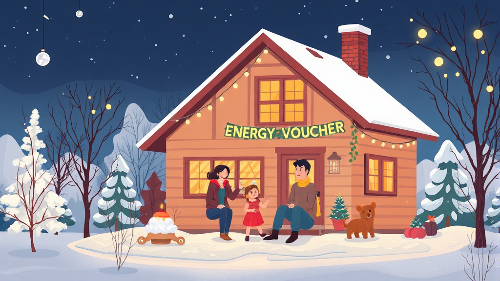 에너지바우처 신청법 (illustration 스타일)