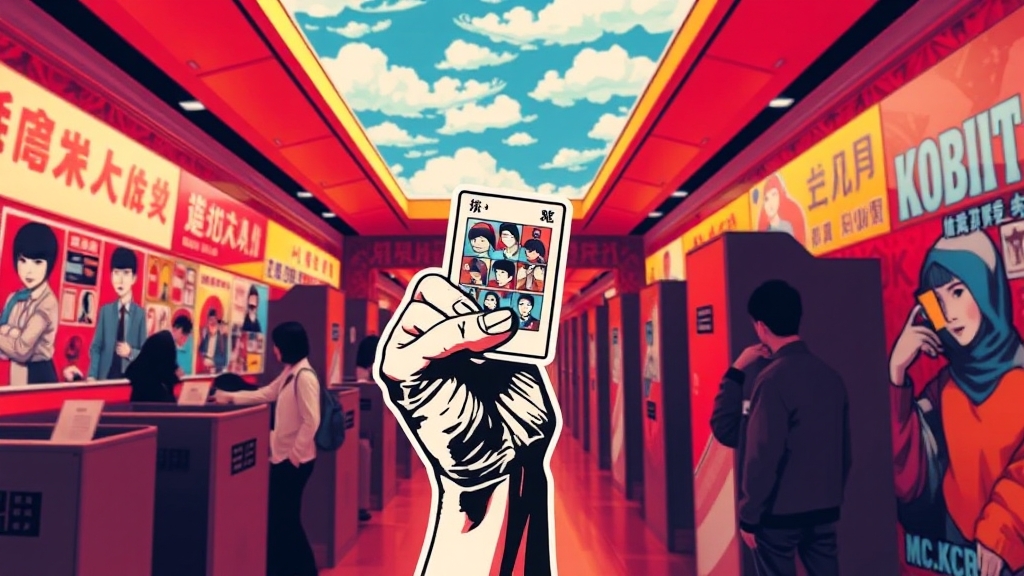 사전투표 준비물과 신분증 (popart 스타일)