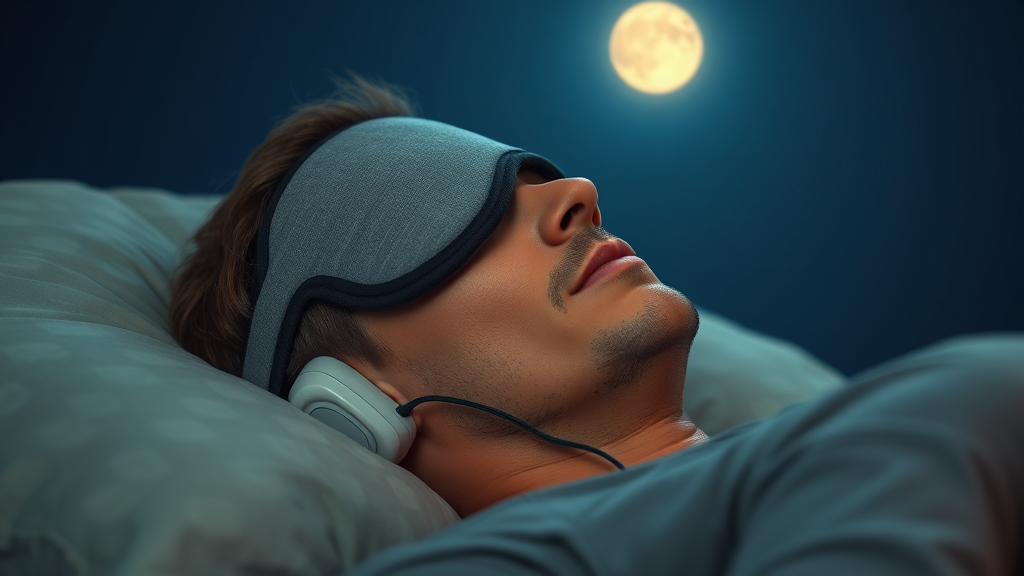 꿀잠 보장 가이드 8 수면 보조 제품 활용하기 (realistic 스타일)