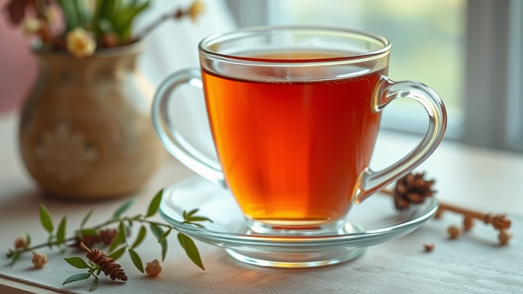 기관지에 좋은 차 선택 및 섭취법 (realistic 스타일)