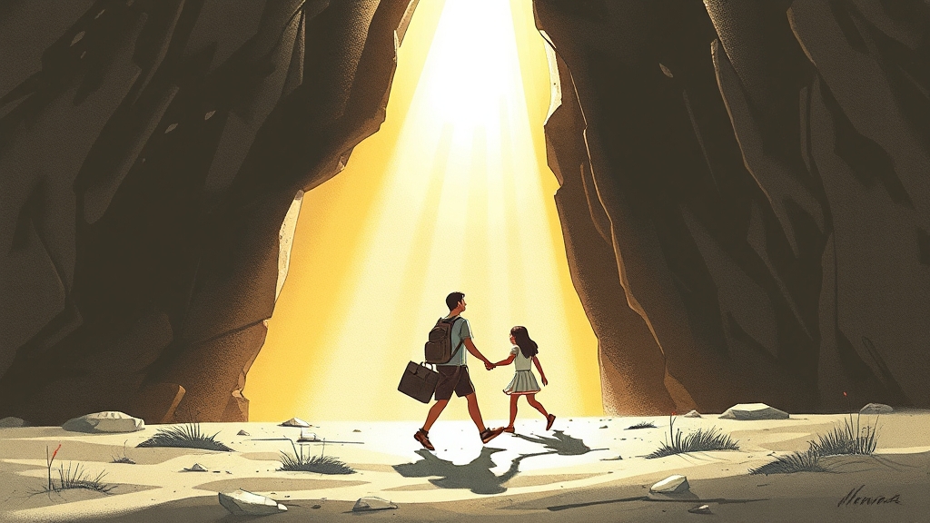 개인파산 성공 사례 (illustration 스타일)