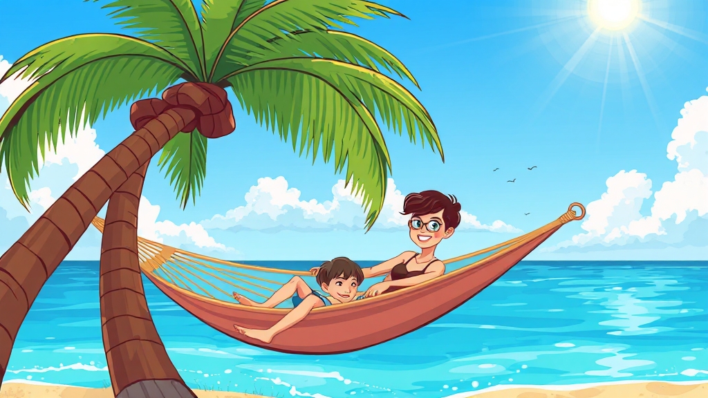 괌 여행 최적기 및 추천 일정 (cartoon 스타일)