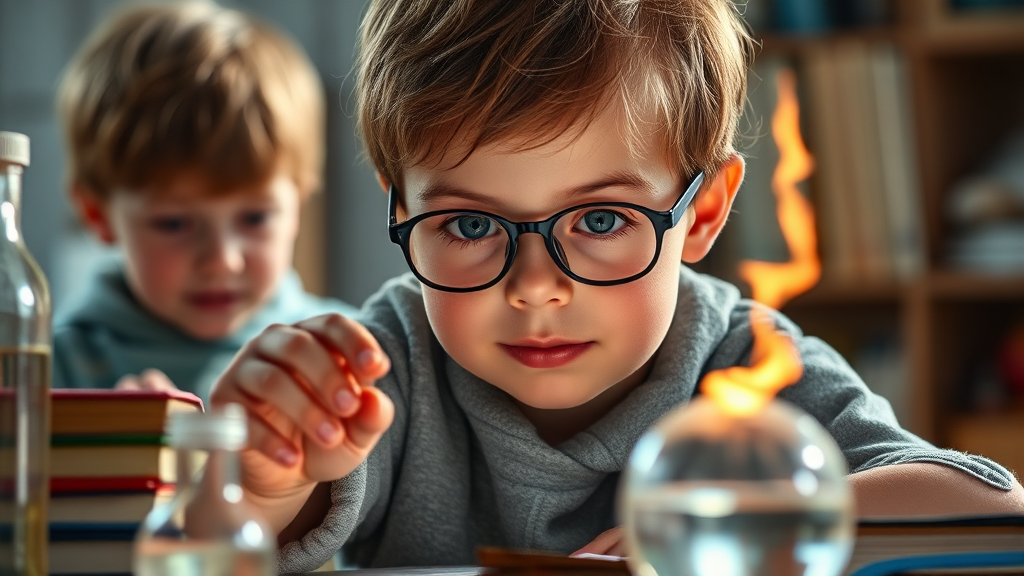 과학 책 세트, 왜 필요할까요? (realistic 스타일)