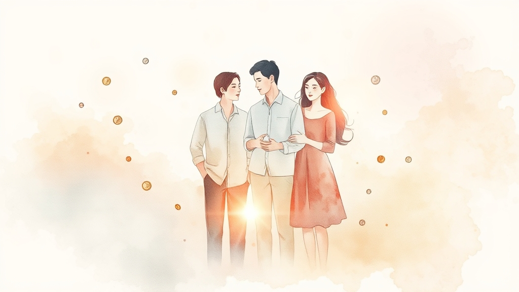2024년 면제 한도 및 계산 (watercolor 스타일)