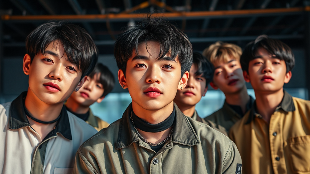 팬덤의 힘: 스트레이 키즈의 꾸준한 성장 동력 (realistic 스타일)