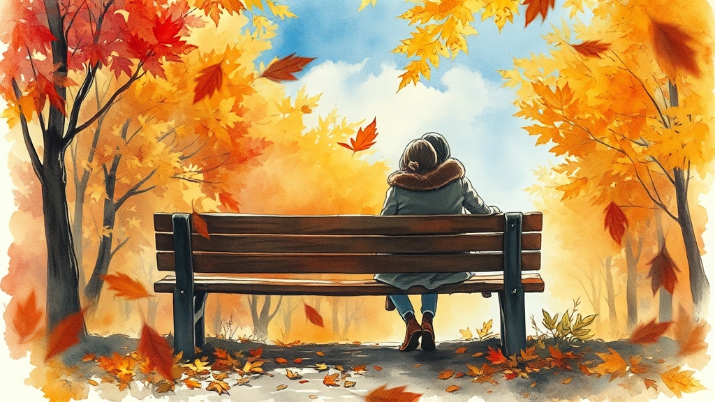 결론, 가을 여행으로 특별한 추억을 (watercolor 스타일)