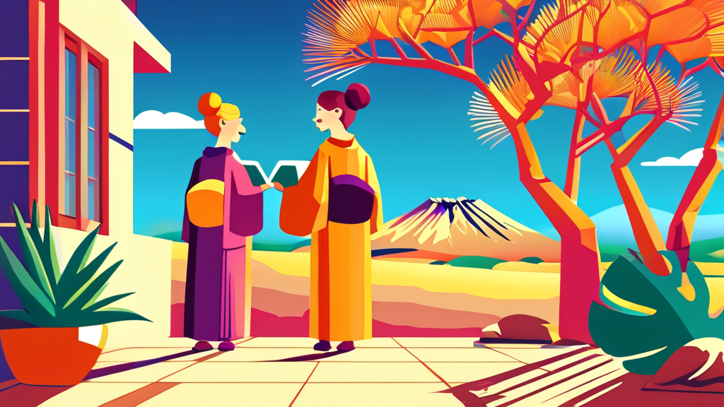 언어 장벽 해소! 일본어 번역 & 회화 앱 추천 (cartoon 스타일)