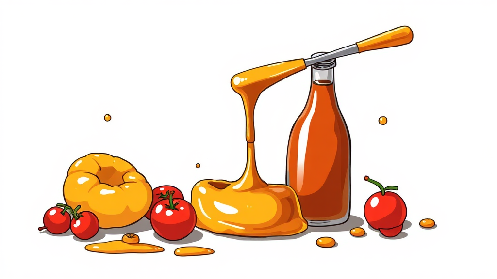 2차 양념, 황금 비율 공개! (illustration 스타일)