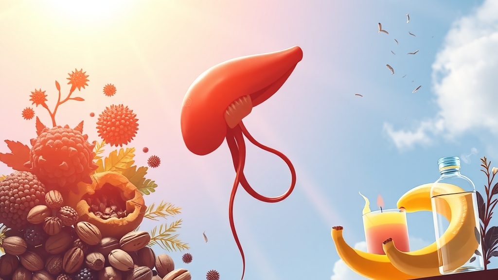 췌장암 예후와 생존율 개선 (illustration 스타일)