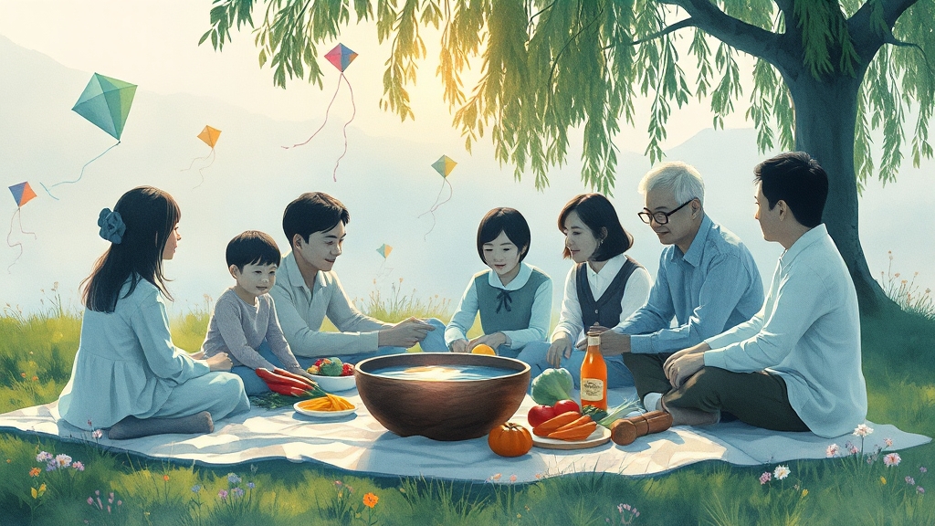 삼복 건강 관리법 (watercolor 스타일)