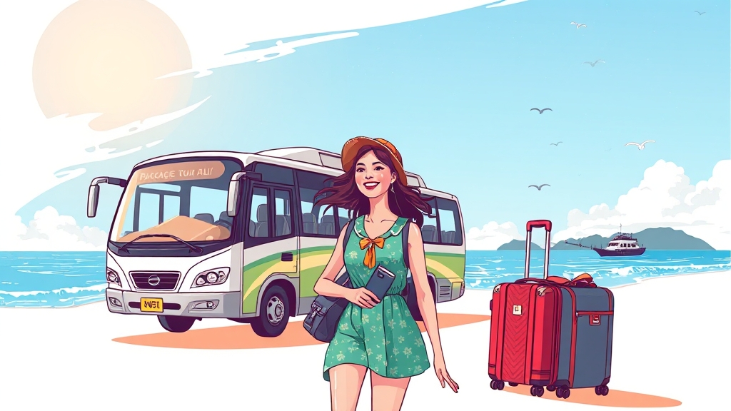 패키지 vs 자유여행, 나에게 맞는 선택은? (illustration 스타일)