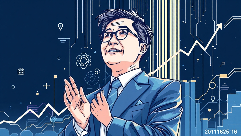 이재용 회장 주식 재산 변동과 영향 (illustration 스타일)