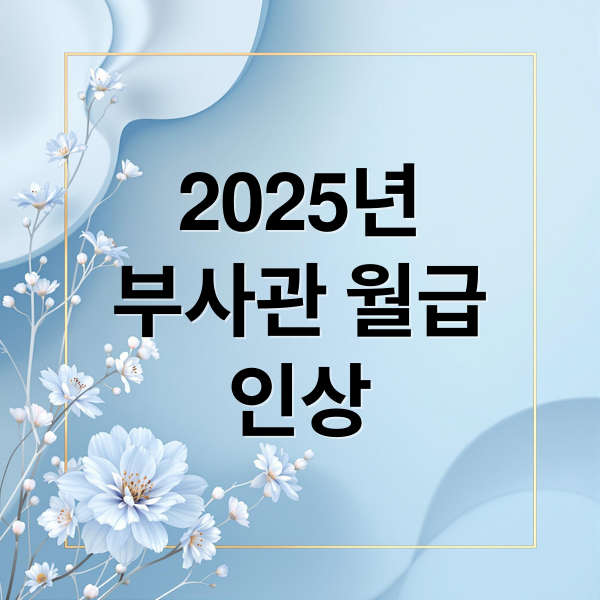 2025년
부사관 월급
인상 (2025년 부사관 월급 실수령액)