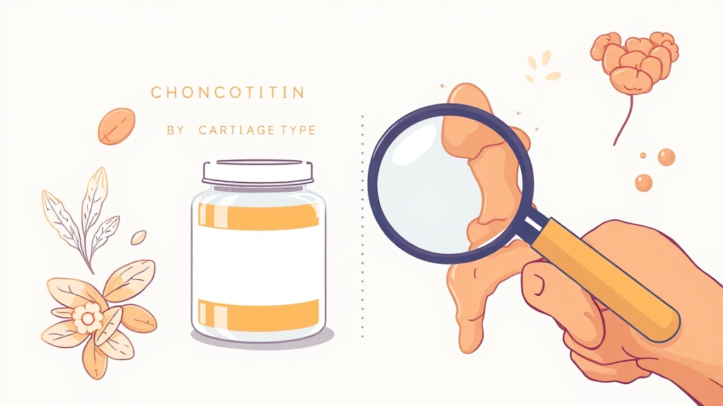 콘드로이친 종류와 차이점 비교 (illustration 스타일)