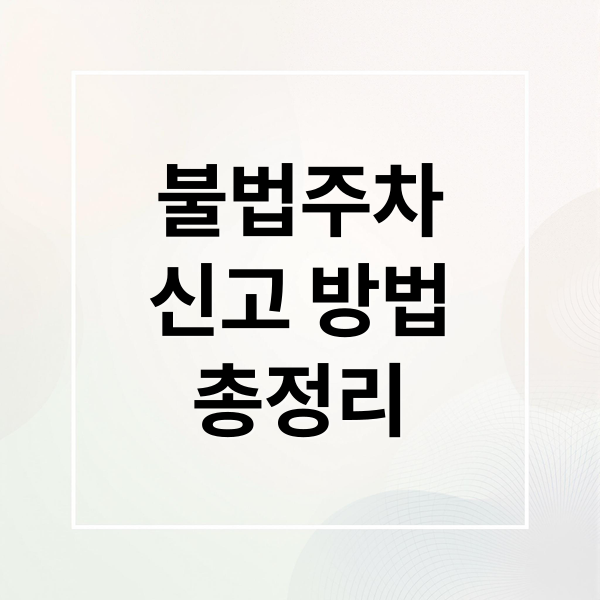 불법주차
신고 방법
총정리 (불법주차 신고)