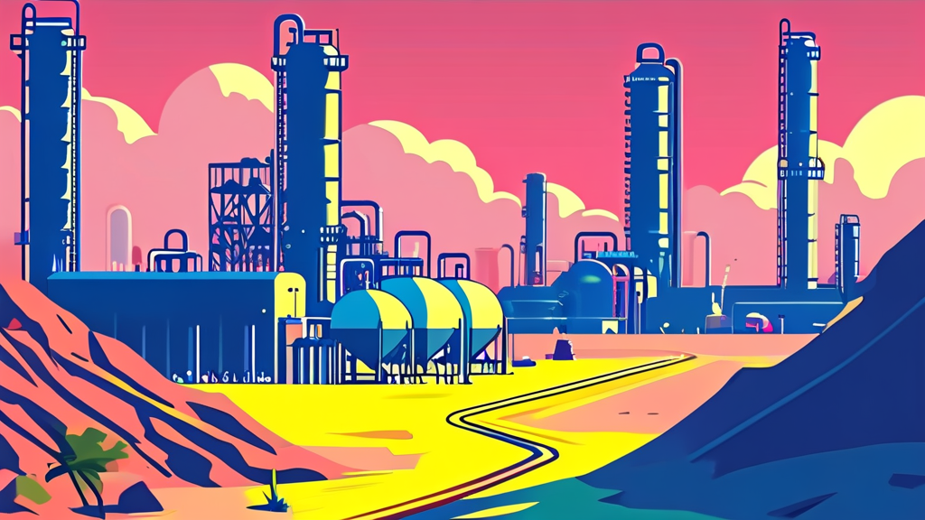 나프타 위기 해소 방안과 향후 전망 (cartoon 스타일)