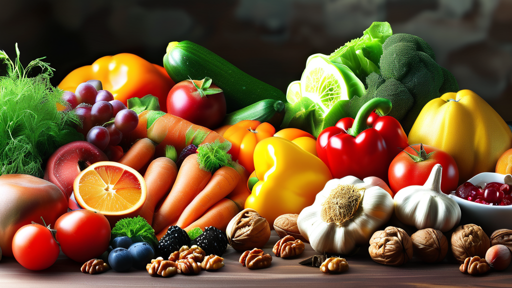 건강한 식단으로 암 예방 및 재발 방지하기 (realistic 스타일)