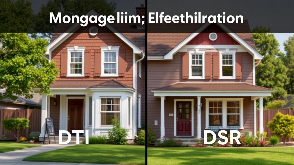 DTI와 DSR, 무엇이 다를까? 핵심 개념 비교 (realistic 스타일)