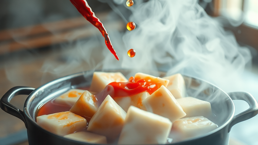 고추기름으로 풍미를 확! (watercolor 스타일)