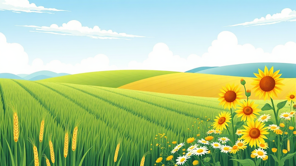 학원농장, 언제 가면 가장 좋을까? 최적의 방문 시기 (illustration 스타일)