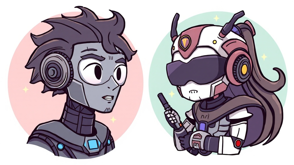 성능 비교: 누가 더 똑똑할까? (illustration 스타일)