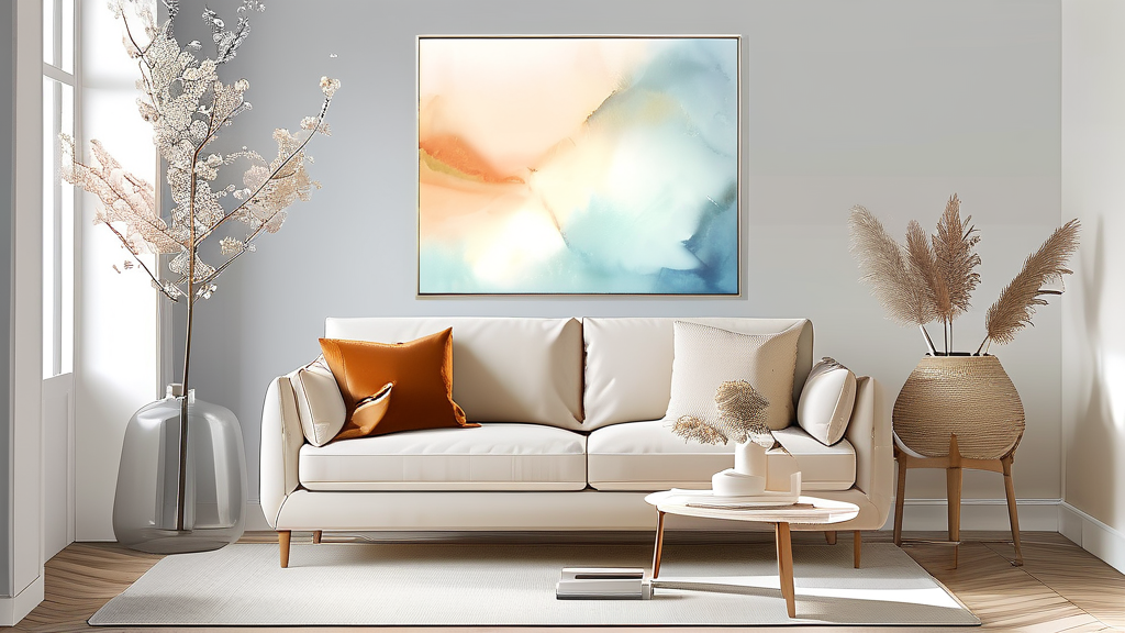 새집에서의 완벽한 마무리: 정리 및 배치 서비스 (watercolor 스타일)