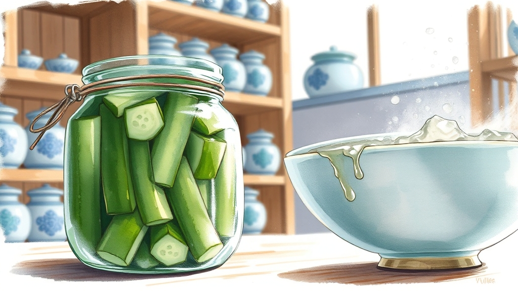 오이지, 여름 별미의 역사 (illustration 스타일)