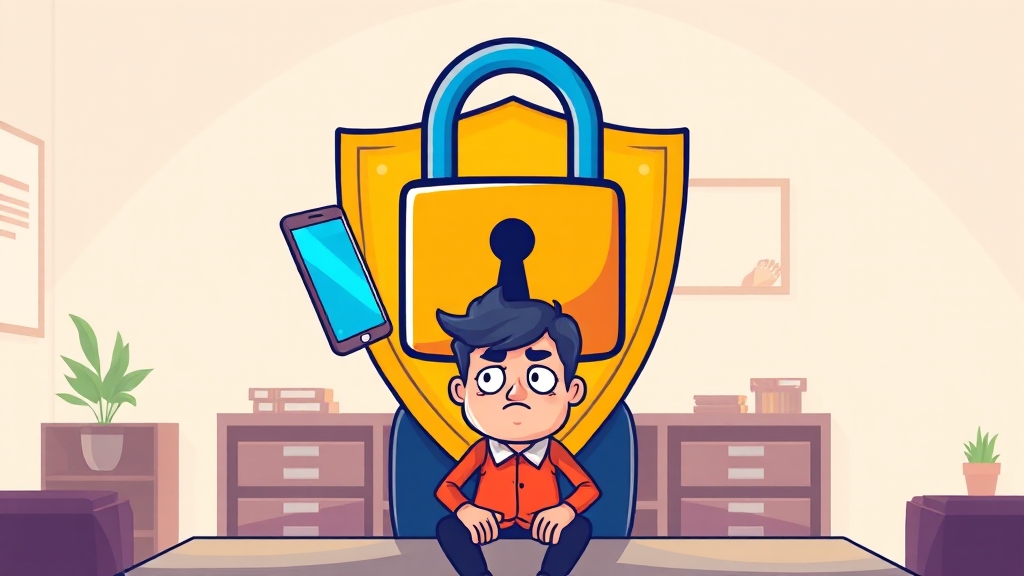 보안적 필요성과 장점 (cartoon 스타일)