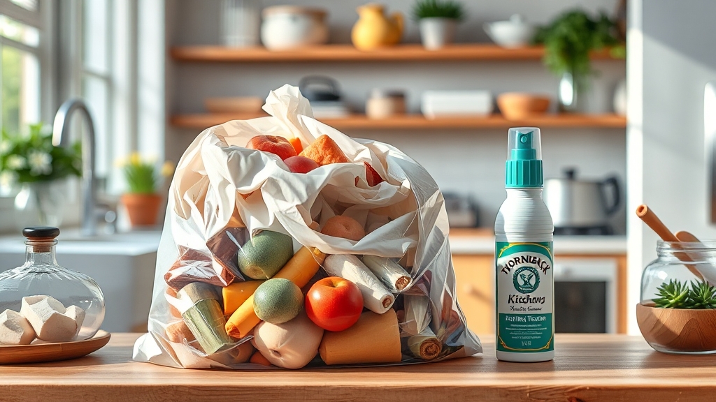 냄새 차단 제품 활용 (realistic 스타일)